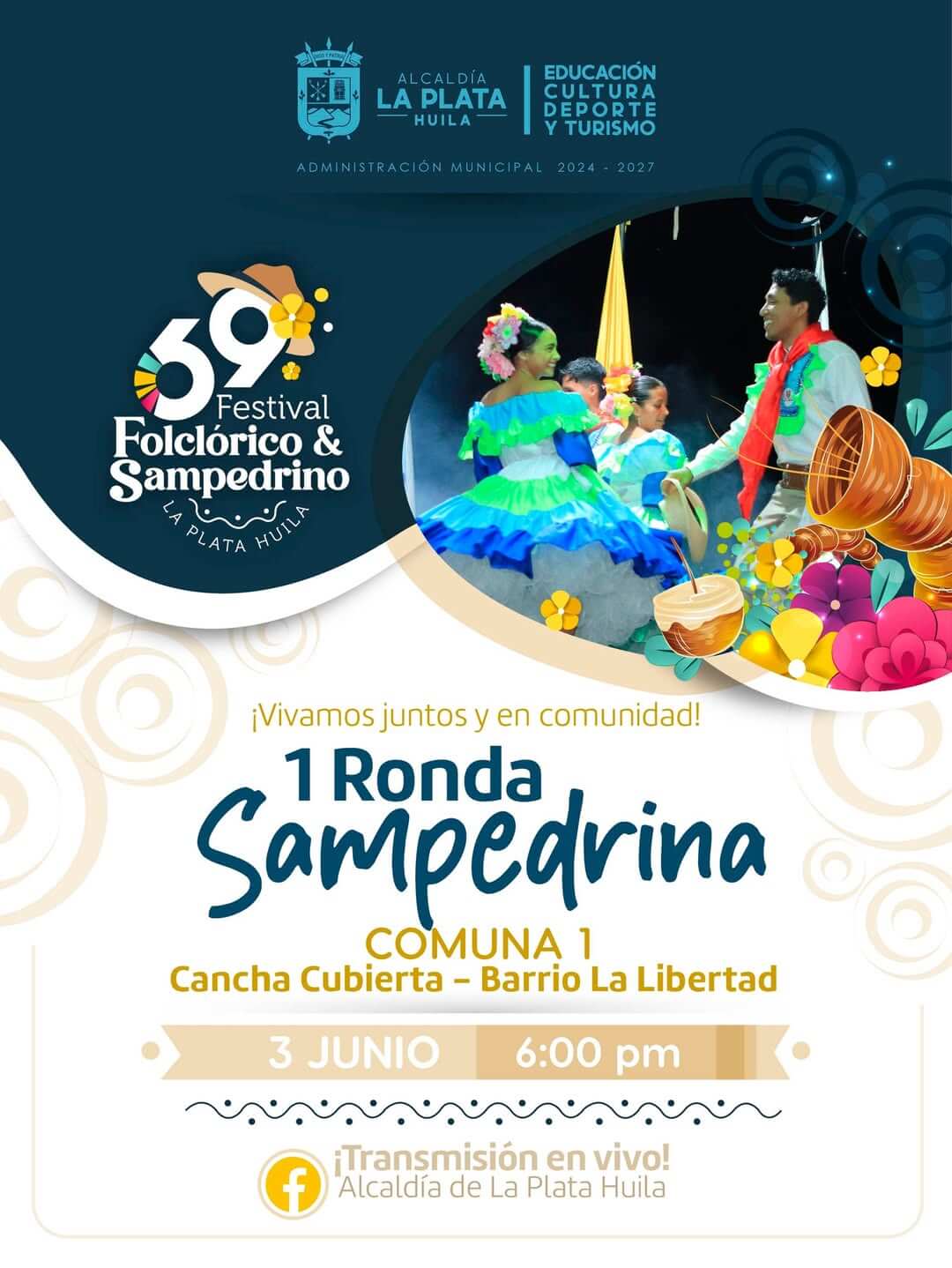 💃🕺 𝗥𝗢𝗡𝗗𝗔 𝗦𝗔𝗠𝗣𝗘𝗗𝗥𝗜𝗡𝗔 - 𝗖𝗼𝗺𝘂𝗻𝗮 𝟭