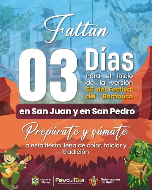 ⏳¡Cada vez falta menos para vivir nuestro Festival del Bambuco!