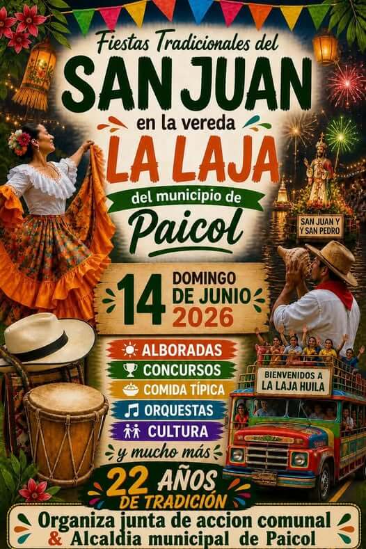 🎉🌾Fiestas de San Juan en la vereda La Laja🌾🎉