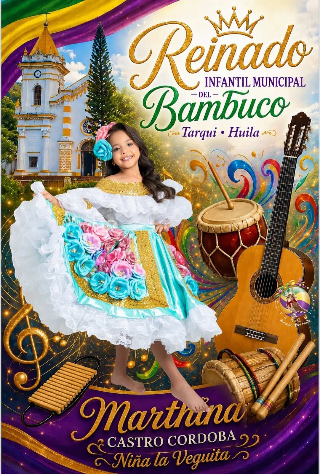 Reinado Infantil Municipal del Bambuco 2026! ✨👑