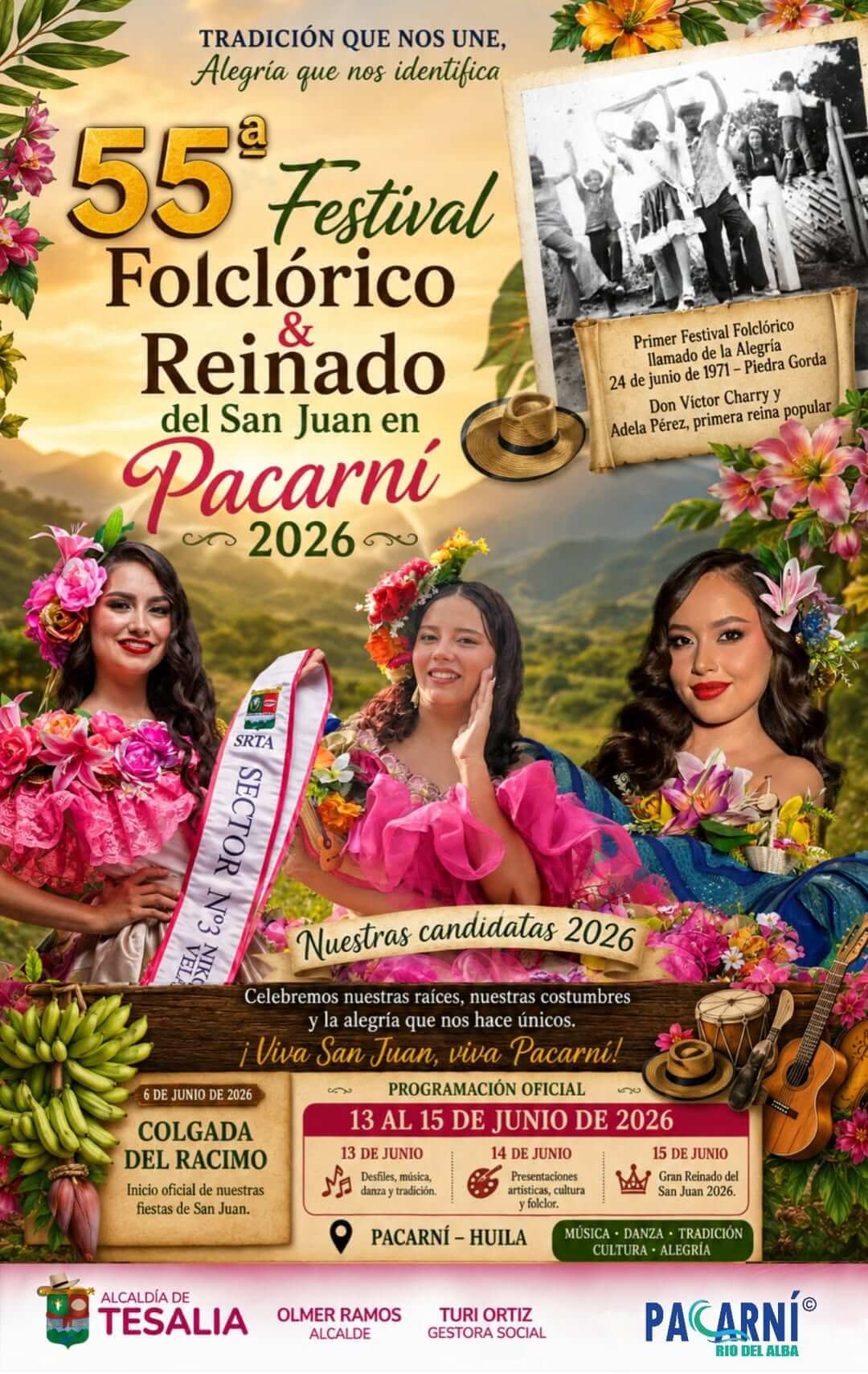 55.º Festival Folclórico & Reinado del San Juan de Pacarní 2026